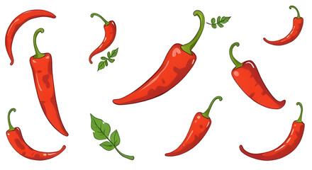 Chili pepper, Red chili, Hot pepper, Spicy chili, Chili icon, Chili vector, Pepper illustration, Jalapeño pepper, Green chili, Fresh chili, Dried chili, Chili clipart, Cartoon chili, Realistic chili, 