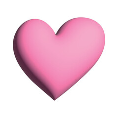 3d heart clipart Single element for design