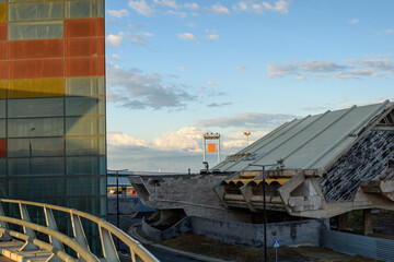 view of the port of barcelona