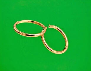 Gold hoop earrings