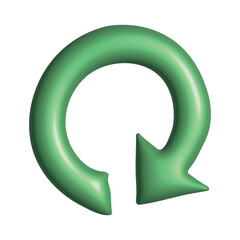 3d arrow symbol. Business clipart. Single element for design