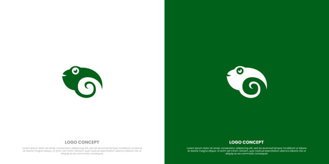 Creative Snail Frog Hybrid Logo Design, Animal Fusion Symbol, Flat Vector Logo Design Template Element