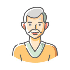 man icon, man vector illustration-simple illustration of man, perfect for man logos and icons