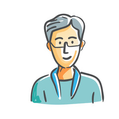 man icon, man vector illustration-simple illustration of man, perfect for man logos and icons