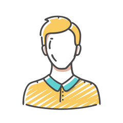 man icon, man vector illustration-simple illustration of man, perfect for man logos and icons