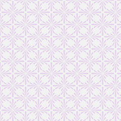 Lavender Geometric Floral Seamless Pattern