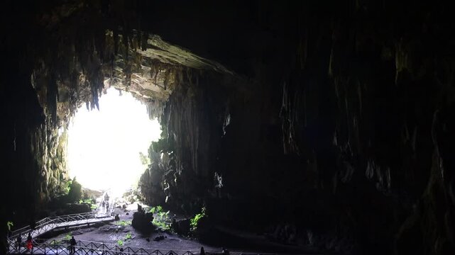 The Owl Cave, Mariano Damaso Beraun district, Leoncio Prado province, Hu&aacute;nuco, Peru
inhabited by scarlet macaws and bats, in the Sleeping Beauty mountain range of Tingo Mar&iacute;a National Park.