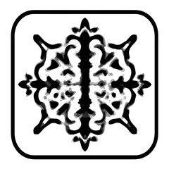 Fototapeta premium seborrhoeic dermatitis skin disease glyph icon vector. seborrhoeic dermatitis skin disease sign. isolated contour symbol black illustration