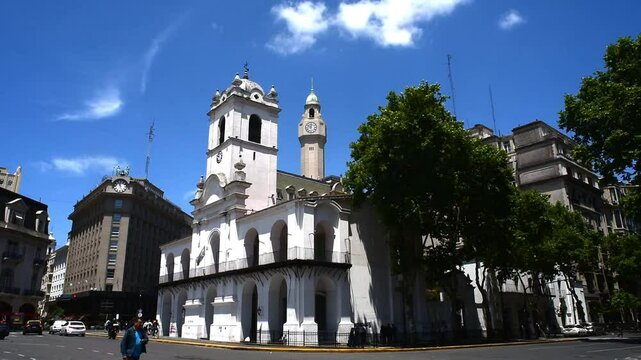 Cabildo- oct 2018- in Buenos Aires, Argentina. In May square, was the town hall of Buenos Aires