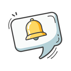 message bell icon, message bell vector illustration-simple illustration of message bell, perfect for message bell logos and icons