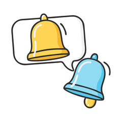 messaging reminders bells icon, messaging reminders bells vector illustration-simple illustration of messaging reminders bells, perfect for messaging reminders bells logos and icons