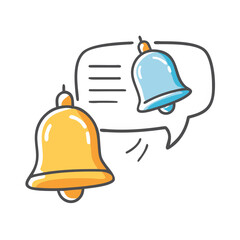 messaging reminders bells icon, messaging reminders bells vector illustration-simple illustration of messaging reminders bells, perfect for messaging reminders bells logos and icons