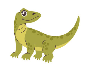 Varan monitor lizard hand drawn