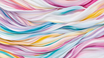 Fluid Abstract of Flowing Colored Waves