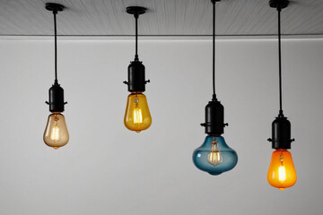 light bulb on wall