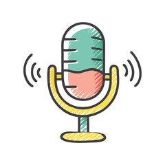 microphone icon, microphone vector illustration-simple illustration of microphone, perfect for microphone logos and icons