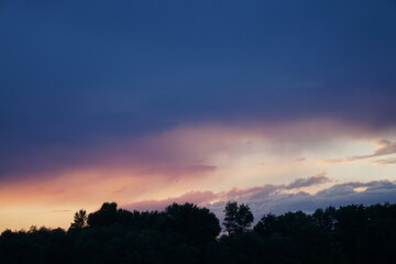 sunset, sky, water, sea, city