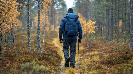 Autumnal Hike Through the Forest