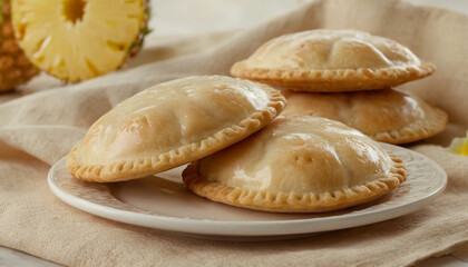pineapple hand pies with vanilla glaze