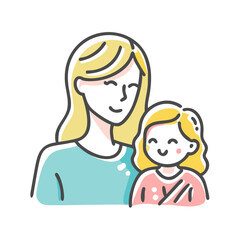 mom icon, mom vector illustration-simple illustration of mom, perfect for mom logos and icons