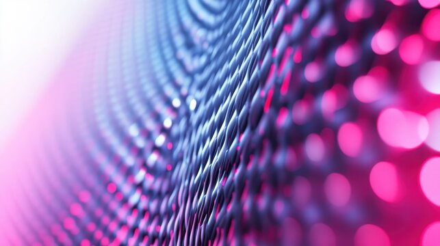 Abstract Pattern of Wavy Lines with Pink and Purple Backgrounds