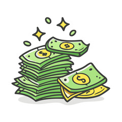 money stack pile icon, money stack pile vector illustration-simple illustration of money stack pile, perfect for money stack pile logos and icons