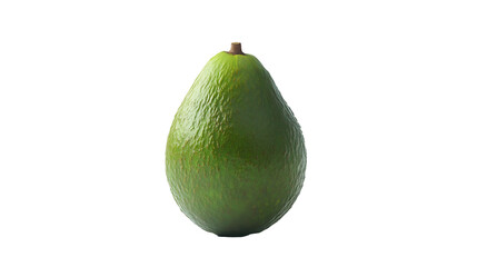 Fresh avocado on transparent or white