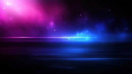 Obraz premium Abstract Colorful Background with Light Effects and Starry Spacescape