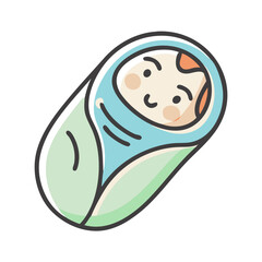 Obraz premium newborn icon, newborn vector illustration-simple illustration of newborn, perfect for newborn logos and icons