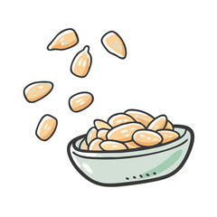 oats icon, oats vector illustration-simple illustration of oats, perfect for oats logos and icons