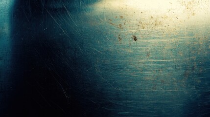 Fototapeta premium Abstract Texture of Worn Metal Surface with Blue and Gold Tones