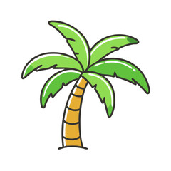 palm tree icon, palm tree vector illustration-simple illustration of palm tree, perfect for palm tree logos and icons
