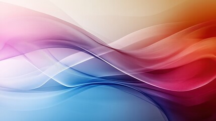 Obraz premium Abstract Waves of Color Flowing Smoothly Across a Gradient Background