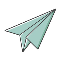 paper plane icon, paper plane vector illustration-simple illustration of paper plane, perfect for paper plane logos and icons