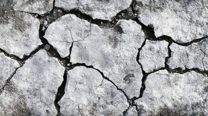 Obraz premium Cracked Dry Earth Surface Detail Showing Textured Weathered Ground