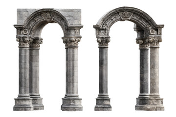 Obraz premium Ancient Roman Archways Stone Pillars Architectural Design