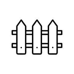 A simple graphic of a small picket structure with three posts and two horizontal supports showing 100 char