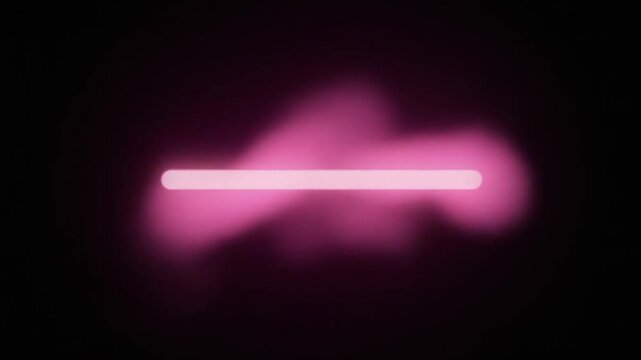 Animated of neon glow subscribe button. Subscribe bar on black background
