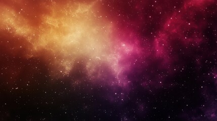 Naklejka premium Vibrant Cosmic Nebula with Colorful Stars and Mystical Clouds