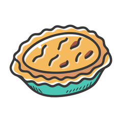pie icon, pie vector illustration-simple illustration of pie, perfect for pie logos and icons