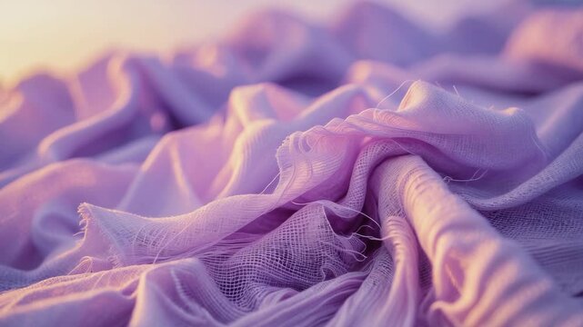 A videographic representation of fabric interlaced in a pattern.