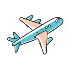 plane icon, plane vector illustration-simple illustration of plane, perfect for plane logos and icons