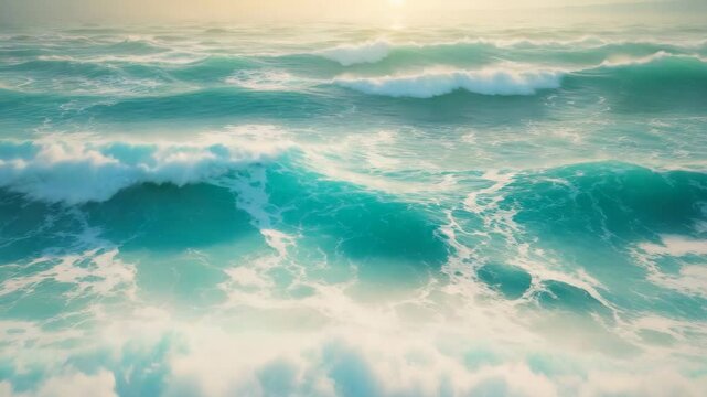 Sky-high view of waves