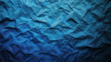 Fototapeta premium Textured Blue Paper Background with Creases and Wrinkles for Design