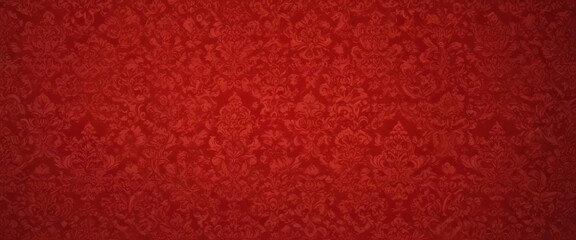 Elegant red damask pattern, perfect holiday backdrop , invitation, scroll