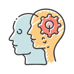psychology icon, psychology vector illustration-simple illustration of psychology, perfect for psychology logos and icons
