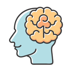 psychology icon, psychology vector illustration-simple illustration of psychology, perfect for psychology logos and icons