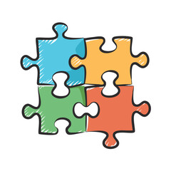puzzle pieces jigsaw icon, puzzle pieces jigsaw vector illustration-simple illustration of puzzle pieces jigsaw, perfect for puzzle pieces jigsaw logos and icons
