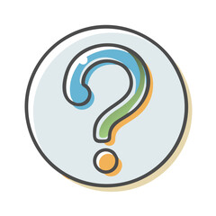 question icon, question vector illustration-simple illustration of question, perfect for question logos and icons