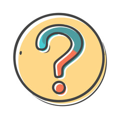 question icon, question vector illustration-simple illustration of question, perfect for question logos and icons